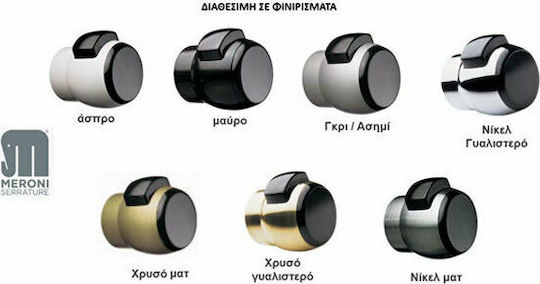 Meroni Serrature Broască pentru Mâner Auriu cu Buton & Cheie Utilizare în hotel