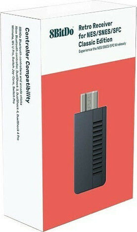 8Bitdo Bluetooth Ретро Приемник B01MQWUT0Q Bluetooth Приемник за NES Мини Черен