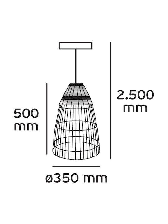 VK Lighting Lustră O singură lumină pentru Soclu E27 Alb