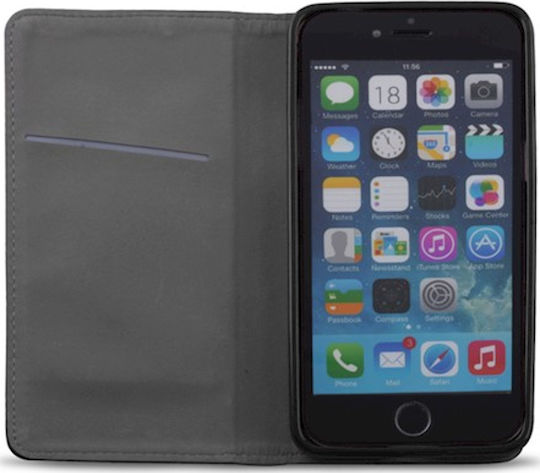 Forcell Magnet Book Δερματίνης Μαύρο (iPhone XS Max)