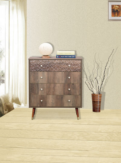 Victoria Wooden Chest of Drawers 74x39x87cm
