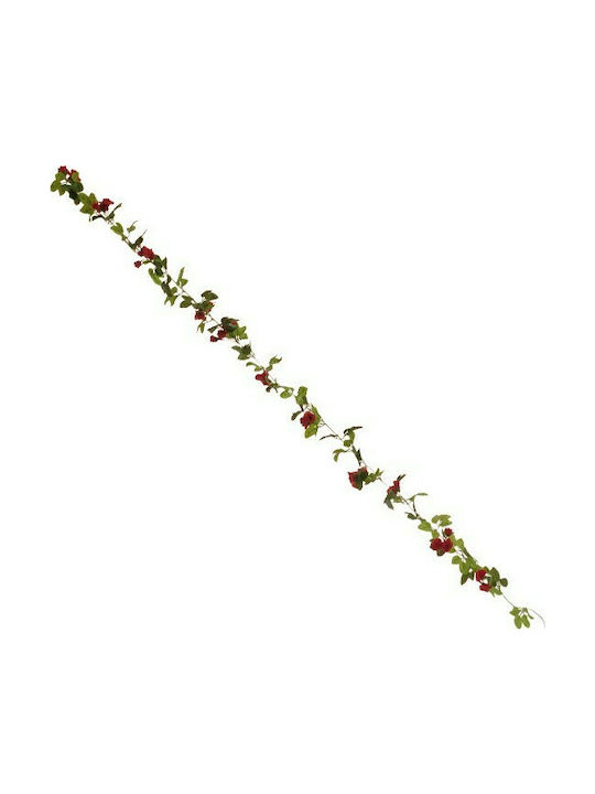 GloboStar Plantă Artificială Agățătoare Rose Red 220cm 1buc