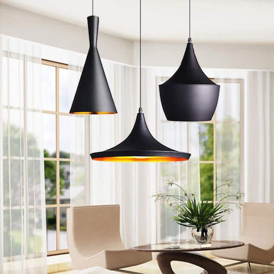 GloboStar Shanghai Ceiling Light Gold Bell with E27 Socket 79x79x38.5cm