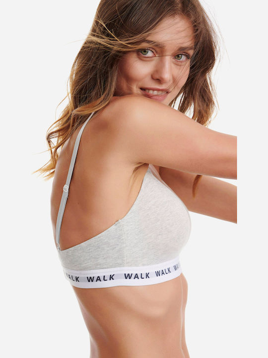 Walk Women's Bralette Bra Gray