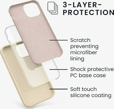 KWmobile Rubberized Silicone Back Cover Buttercream (iPhone 13 mini)