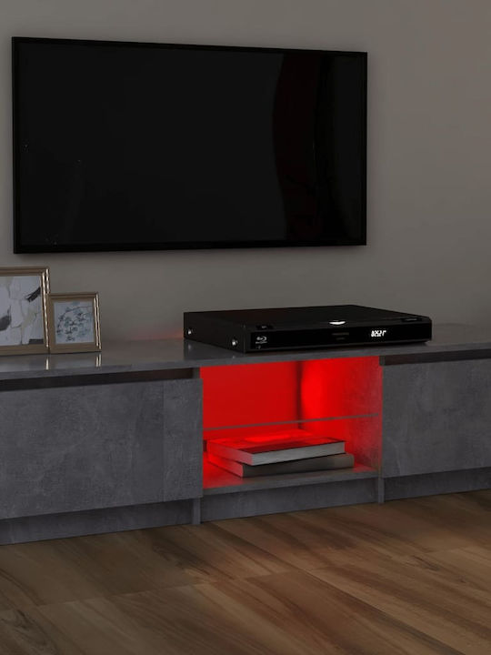 Stand TV Cu Iluminare LED Gri L120xA30xÎ35,5cm