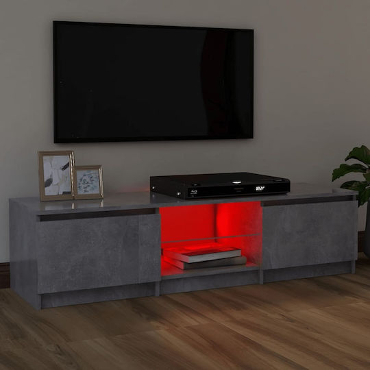 Stand TV Cu Iluminare LED Gri L120xA30xÎ35,5cm