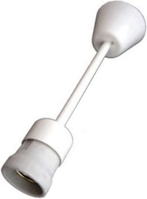 Eurolamp Hängelampe Weiß mit Fassung E27 6x147cm.