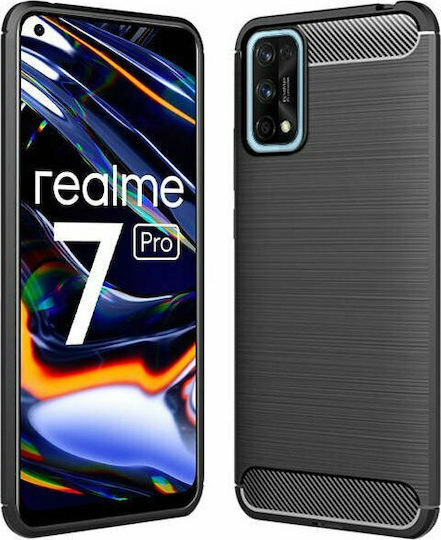 Powertech Back Cover Σιλικόνης Μαύρο (Realme 7 Pro)