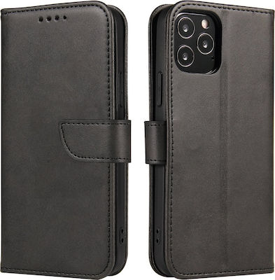 Hurtel Synthetic Leather Book Black (Huawei P30 Lite)