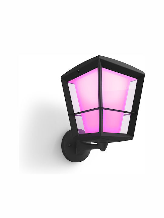Philips Econic Επιτοίχιο Εξωτερικό Φαναράκι LED IP44 15W με RGBW Φως 35.2x29.7x25.9εκ.