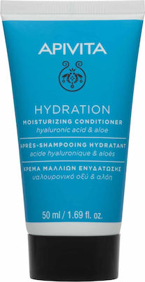 Apivita Hydration Conditioner Ενυδάτωσης για Όλους τους Τύπους Μαλλιών Υαλουρονικό Οξύ & Αλόη 50ml