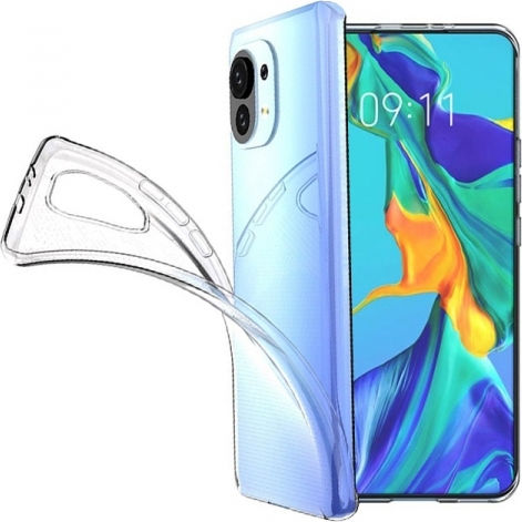 Hurtel Ultra Slim 0.5mm Back Cover Silicon 0.5mm Transparent (Poco F3 / Mi 11i)