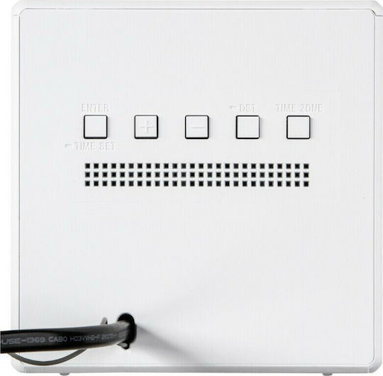 Sony Tischuhr Digital LED Kunststoff mit Wecker & Tischradio Weiß ICF-C1W