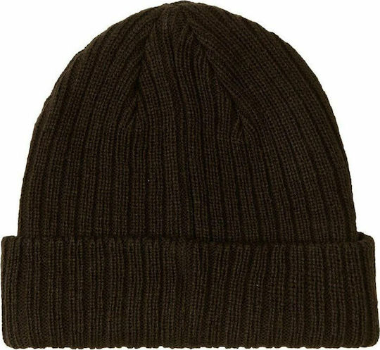 Arcade Beanie Masculin Căciulă cu Tricotaj Rib în culoarea Negru