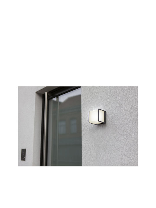 Lutec Doblo Επιτοίχια Εξωτερική Πλαφονιέρα LED IP54 14.5W με Θερμό Λευκό Φως 10x11x11εκ.