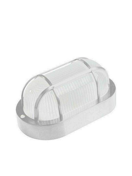 Eurolamp Wandmontierte Außenturtle IP44 E27 Weiß