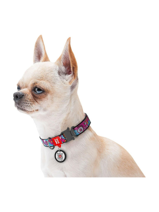 WauDog Summer Dog Collar with Smart ID & Metal Buckle 25mm x 31 - 49cm 31-349