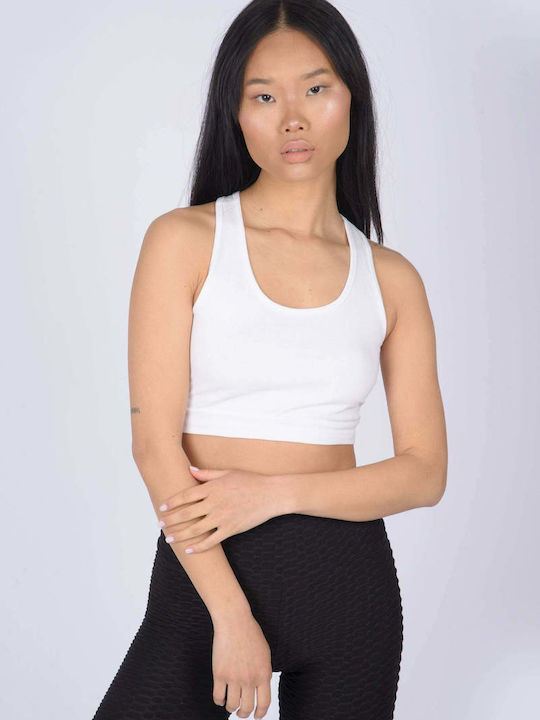 Women's Sports Bra without Padding White