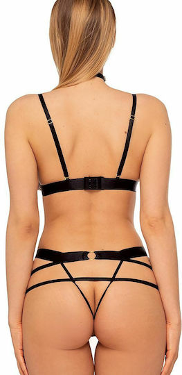 Anais Apparel Izaro Sexy Σετ Εσωρούχων Διχτυωτό Brown 2τμχ