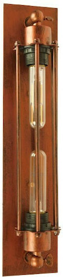 GloboStar Bespoke Industrial Wall Lamp with E27 Copper Base 9.5x47cm