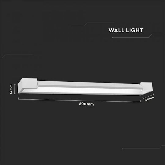 V-TAC Modern Lumină de Perete cu LED Integrat și Lumină Alb Cald 60x100x42cm