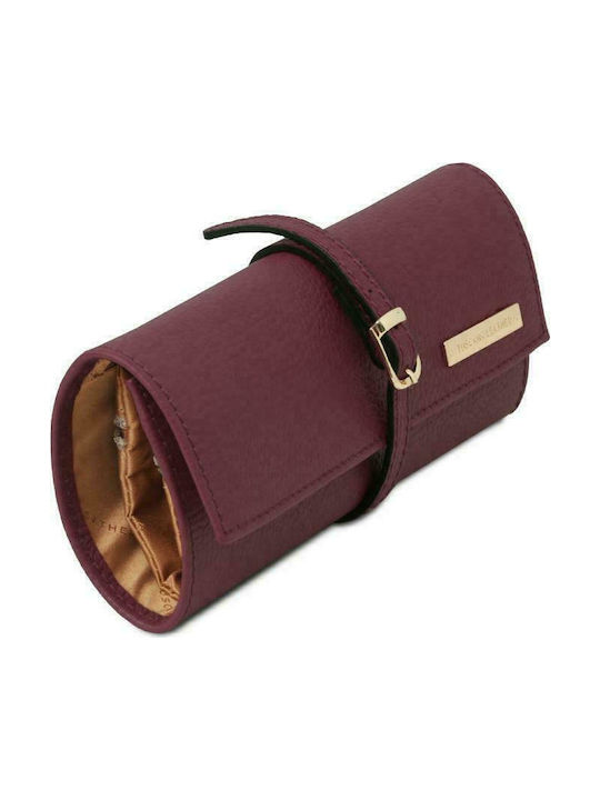 Tuscany Leather Schmuckkästchen für die Reise aus Kunstleder 21x6x7cm
