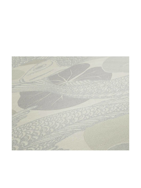 Wallpaper Vinyl Gray L1005xW53cm Washable