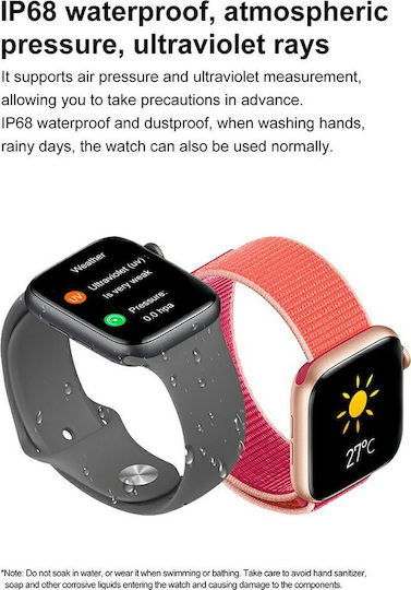 NO.1 DT100 Pro Max Smartwatch με Παλμογράφο (Μαύρο)