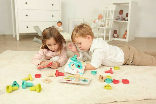Miniland Wooden Construction Toy Eco Activity Nuts & Bolts for Children 2+ years+ Years