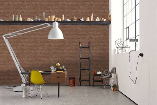 Wall Wallpaper Industrial Vinyl Red 1000x53cm Washable