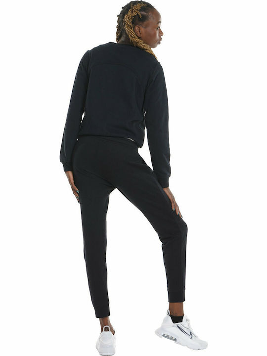 Lang Damen Sweatshirt Schwarz