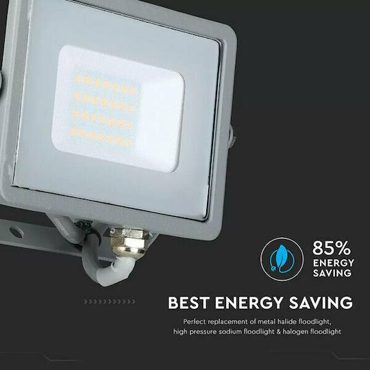V-TAC Wasserdicht LED Flutlicht 20W Kaltweiß 6400K IP65