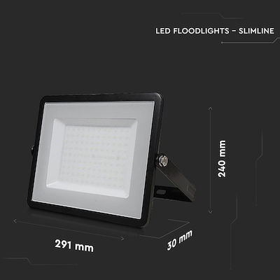 V-TAC Wasserdicht LED Flutlicht 100W Natürliches Weiß 4000K IP65