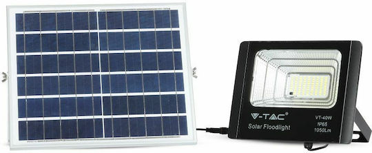 V-TAC Waterproof Solar LED Floodlight 16W Natural White 4000K with Remote Control IP65