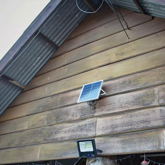 V-TAC Waterproof Solar LED Floodlight 16W Natural White 4000K with Remote Control IP65