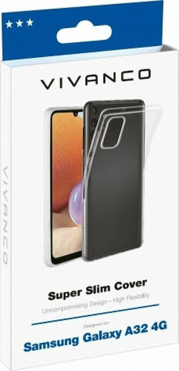 Vivanco Super Slim Back Cover Σιλικόνης Διάφανο (Galaxy A32 4G)