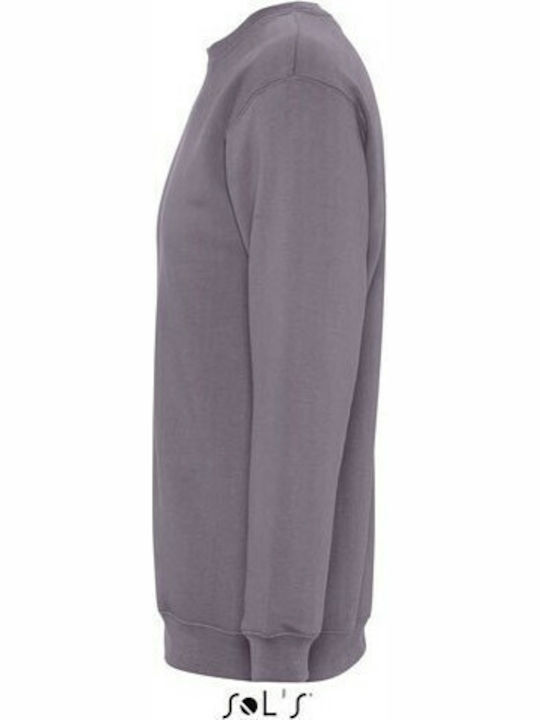 Sol's New Supreme Men's Long Sleeve Promotional Sweatshirt Flanelle Grey