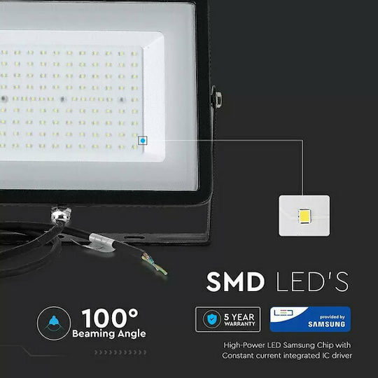 V-TAC Στεγανός Προβολέας LED 300W Φυσικό Λευκό 4000K IP65