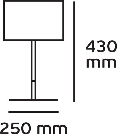 VK Lighting Метална Настолна лампа за Цокъл E27 с Бял Абажур и Основа