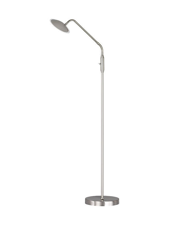 Wofi Orta LED Floor Lamp H135xW23cm. Silver