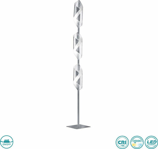 Wofi Safira LED Φωτιστικό Δαπέδου Υ142εκ. Ασημί Wofi Safira LED Φωτιστικό Δαπέδου Υ142εκ. Ασημί