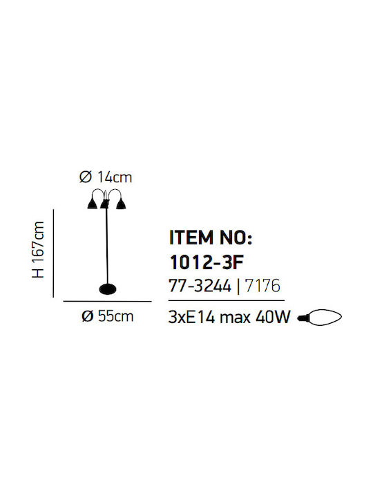Home Lighting Kup Stehlampe H167cm. Weiß Home Lighting Kup Stehlampe H167cm. Weiß