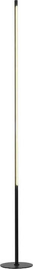 Aca Avenue LED Floor Lamp H146xW18cm. with Warm White Light 920lm Black