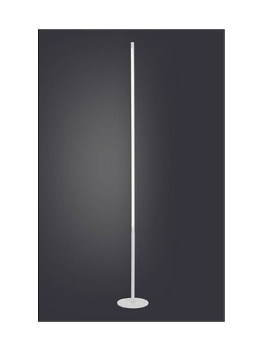 Aca Avenue LED Floor Lamp H146xW18cm. with Warm White Light 920lm White