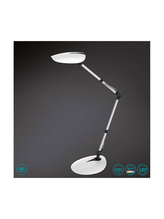 Wofi Ella LED Schreibtischlampe mit klappbarem Arm in Weiß Farbe