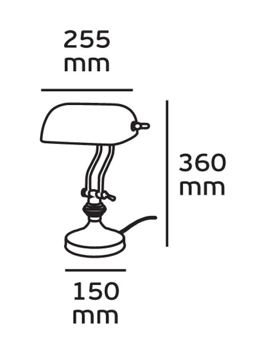 VK Lighting VK/ZBT-316 Banker Office Lighting Yellow