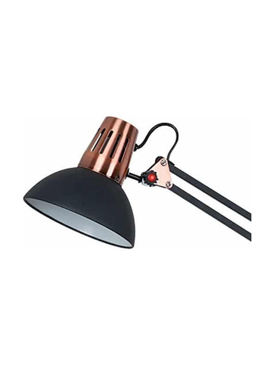 Elmark Luke Office Lamp with Foldable Arm for Socket E27 in Black Color