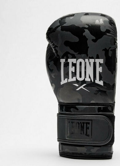 Leone Synthetic Leather Boxing Competition Gloves Black