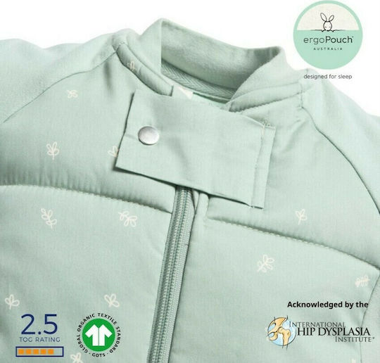 Ergo Pouch Autumn Sleeping Bag with Feet Sleep Suit Bag 2.5 Tog Sage